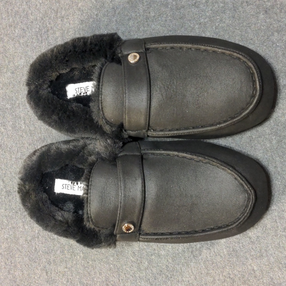 Steve Madden Daddeeo Slippers, Men's Size 7 M, Black